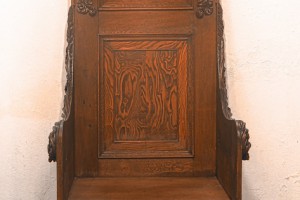 Barokowy, drewniany, książęco-biskupi tron